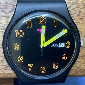 Swatch Watch Dark Glow